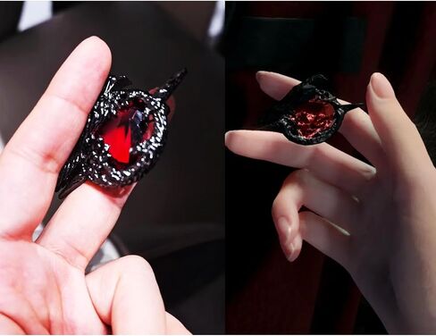 Love and Deepspace Sylus Game Qin Che N109 Zone Dark Point Alloy Ruby Crow Brooch Jewelry Associory Pins BORCES in Kuwait