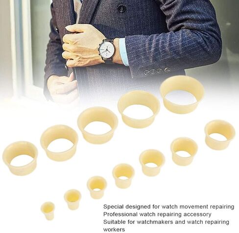 12 - Piece Watch Movement Support Set, 12 Assorted Movement Holders Watch & Pocket Movement Repairs Tool for DIY Repair - Durably ABS Crafted Holders for Watchmaking Pros and Hobbyists in Saudi Arabia