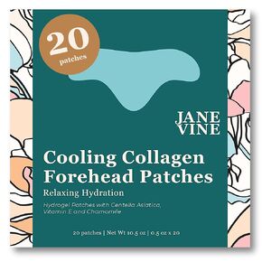Forehead Wrinkle Patches - Anti Wrinkle Patches - Cooling Collagen Hydration - Wrinkles Treatment - Forehead Collagen Patches with Centella Asiatica, Vitamin E & Hyaluronic Acid - 20 Pcs