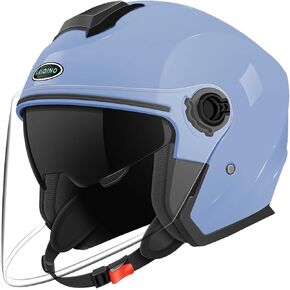 دراجة نارية مفتوحة الخوذة DOT معتمدة 3/4 نصف خوذة مع SUN VISOR للجنسين والبالغين الدراجة خوذة الرجال والنساء خوذة الدراجات النارية ركوب الخوذات موتوكروس موتوكروس