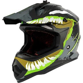 خوذة Orthrus Greyhound على الطرق الوعرة: السلامة والأداء النهائي لـ ATV البالغين ، و Motorcross ، ودراجة الأوساخ ، وعشاق الثلج - تلتهم الأصفر (الحجم XXL)