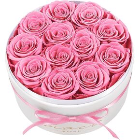 Gifts for Women Preserved Flowers in a Box-12 Forever Real Rose Flowers for Delivery Prime Birthday Gifts for Mom Grandma Wife Girlfriend Sister Fresh Flowers Eternal Rose