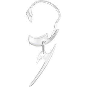 Punk Ear Cuff Wrap Earrings Cyberpunk Dart Ear Clip Earrings Non-Piercing Dagger Ear Climber Crawler Earrings Irregular Dangle Cartilage Earrings Halloween Costume Jewelry for Women Men