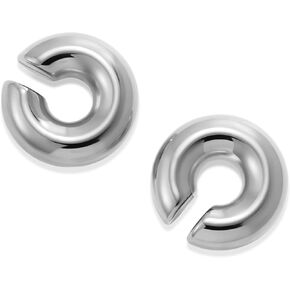 SLOONG Oversize Chunky Earrings 14K Gold Planted Stainless Steel Ear Cuff Round Circle Clip on Earrings for Women Clip On Cartilage non pierced
