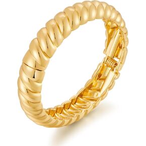 MUYAN Chunky Twisted Bangle Bracelet for Women Thick Statement Bracelet Fashion Jewelry