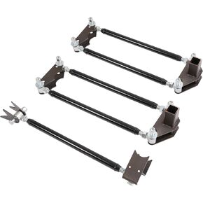 KUAFU Parallel 4 Link Suspension Kit Universal Compatible with Hot Rod Rat Truck Classic Car Air Ride with Adjustable Bars LH & RH
