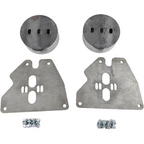 Bolt-on Front Air Ride Suspension Bracket Set Comptible with 1963-1987 Chevy C10 C20, Black