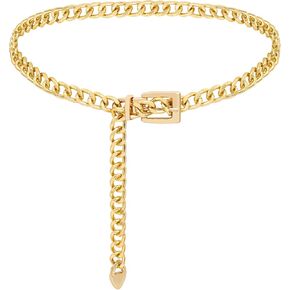 DTWAWA Gold Chain Belt for Women Wasit Chain Belt Chain Chunky Belts