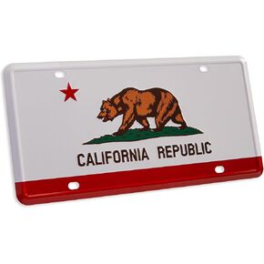 Pickwicks Georgia State Flag License Plate – Embossed Aluminum 6"x12" Metal Tag – Peach State Car Plate for Trucks, SUVs & RVs – Fade-Resistant & Weatherproof (Georgia)