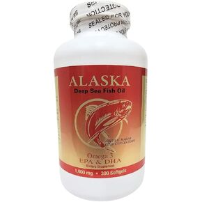 زيت السمك في ألاسكا أعماق البحر أوميغا 3 EPA DHA 1000 ملغ 300 SoftGels