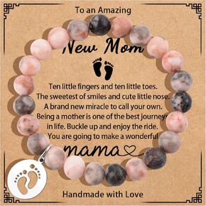 New Mom/Dad/Grandma/Grandpa Gifts, New Grandparents Gifts First Time 2025, Mom/Dad to Be Gift for 1st Time Bracelet Pregnancy Announcement Reveal Gift
