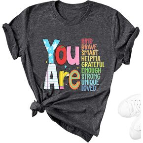 Teacher Shirts for Women Tops Teacher Tshirts Shirts for Women, You are Teacher Graphic Tees for Women
