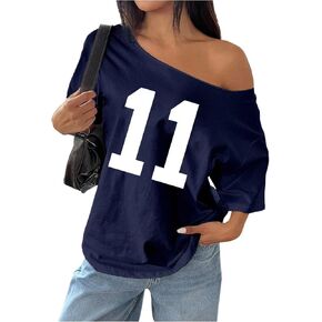 Women's Off The Shoulder Tops Floral Graphic Oversized Tshirts Shirts Y2k Summer Tops Trendy in Kuwait
