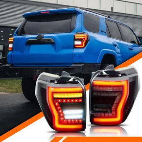 مصابيح الذيل LED لتويوتا 4runner 2010-2023 مجموعة خلفية متوافقة مع إشارة Gen Toyota 4runner/تسلسل الإشارة/التوصيل والتشغيل/الركاب والضوء الخلفي