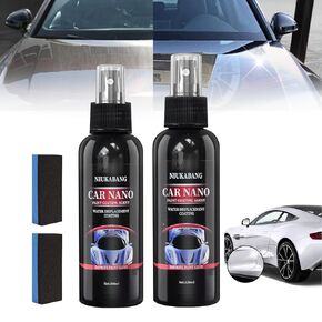 2Pcs Nurafix Nano Car Spray,Nurafix Scratch Remover, Fast Repairing Scratch Spray,Auto Nano Ceramic Coating Polishing Spraying, (120ml+100ml)