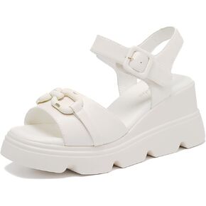 Women's Comfort Padded Flat Peep Toe Slingback Sandals with Ankle Strap Shoes