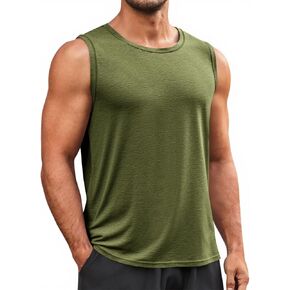 Runcati Mens Sleeveless Tank Tops Workout Cut Off Shirt Muscle Athletic Gym Summer Beach T Shirts in Saudi Arabia
