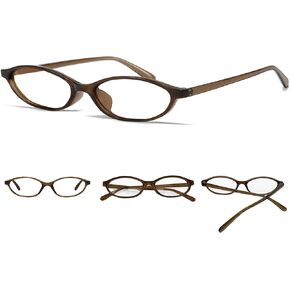 Retro Small Oval Glasses for Women Men 90s Small Face Blue Light Eyeglasses Cosplay Y2K Fake Glasses