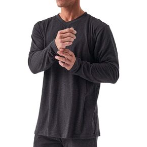 Infrared Sleepwear V-Neck Shirt for Men – CELLIANT Recovery Long Sleeve Top, Made in USA, for Post-Workout Recovery