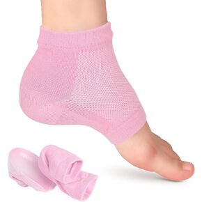 Heightening Wedge Insole Socks Invisible Silicone Height Increase Socks Heel Pad Insert for Plantar Fasciitis Pain Relive and Gait Correction Black 3.5CM/1.4 Inch Up