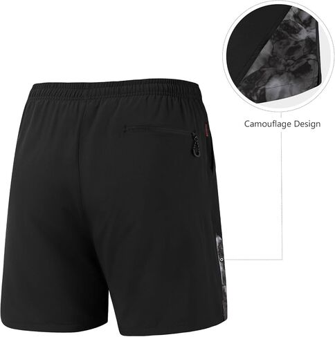 BASSDASH Men’s 7" Fishing Shorts UPF 50+ Lightweight Water Resistant Quick Dry for Hiking with Zipper Pocket FP06M in Saudi Arabia