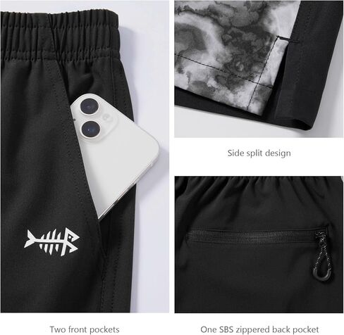 BASSDASH Men’s 7" Fishing Shorts UPF 50+ Lightweight Water Resistant Quick Dry for Hiking with Zipper Pocket FP06M in Saudi Arabia