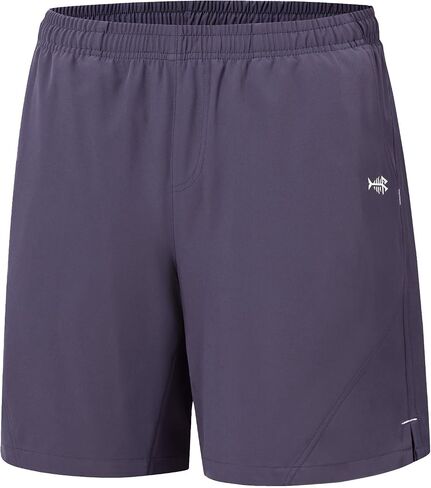 BASSDASH Men’s 7" Fishing Shorts UPF 50+ Lightweight Water Resistant Quick Dry for Hiking with Zipper Pocket FP06M in Saudi Arabia