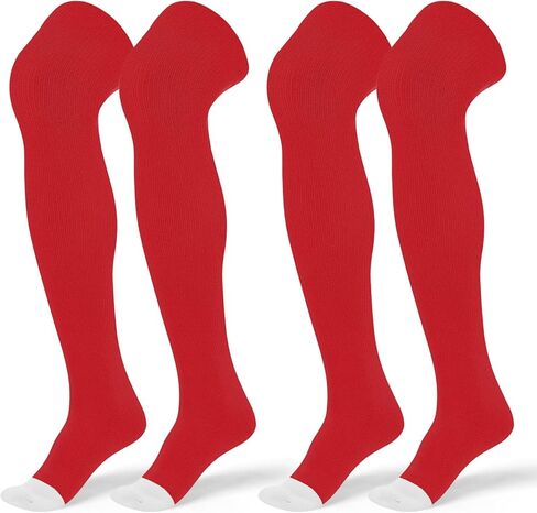 2 Pair High Football Baseball Socks Multiple Sizes Over the Knee Baseball Socks Extra Long Soccer Sock for Boys Men in Saudi Arabia