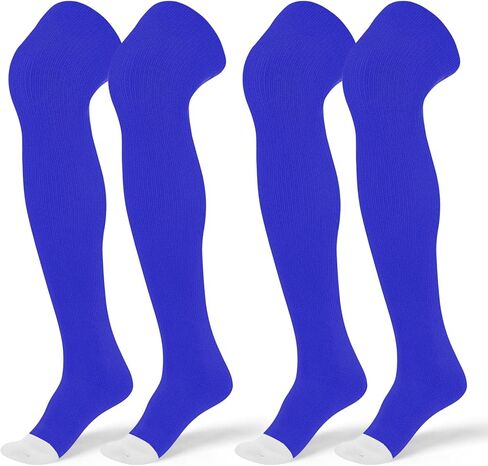 2 Pair High Football Baseball Socks Multiple Sizes Over the Knee Baseball Socks Extra Long Soccer Sock for Boys Men in Saudi Arabia