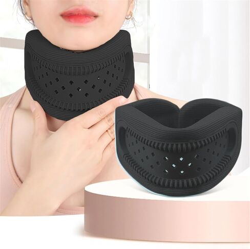Neck Brace for Neck Pain and Support, Adjustable Cervical Collar for Sleeping, Soft Foam Neck Protectors Wraps Keep Vertebrae Stable and Aligned, Women & Men Cervical Spine Pressure Relief (Long) in Saudi Arabia