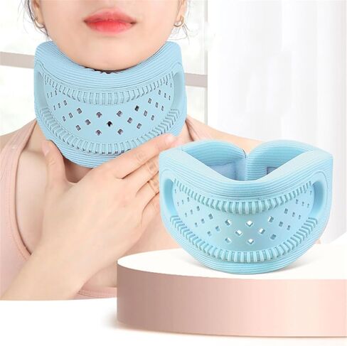 Neck Brace for Neck Pain and Support, Adjustable Cervical Collar for Sleeping, Soft Foam Neck Protectors Wraps Keep Vertebrae Stable and Aligned, Women & Men Cervical Spine Pressure Relief (Long) in Saudi Arabia
