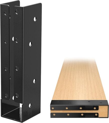 شماعة رافدة مخفية (عبوة واحدة)، دعامة رافدة ذات شفة مخفية خارجية مقاس 4 × 6 بوصة مع براغي، شماعات رافدة خفيفة مطلية بمسحوق الصلب Q235B لعارضة 4 × 6 بوصة، أرجوحة، درابزين، سياج in Kuwait