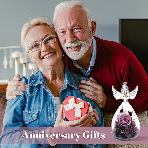 Mothers Day Roses Gifts, Rose in Angel Figurines Gifts for Women Mom Her Grandma Friend Sister Girlfriend Wife on Mothers Day Birthday Valentines Day House Warming in Saudi Arabia