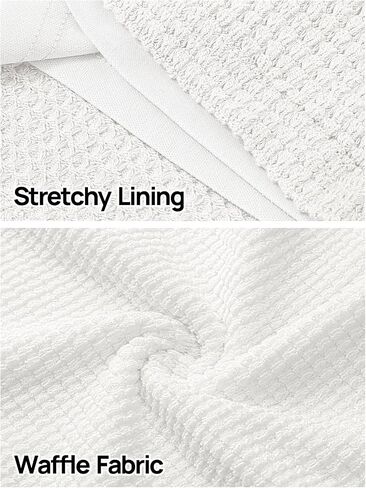 MEROKEETY Women's Summer Mini Sundress Casual Waffle Knit Square Neck Drawstring Beach Tank Dresses in Saudi Arabia