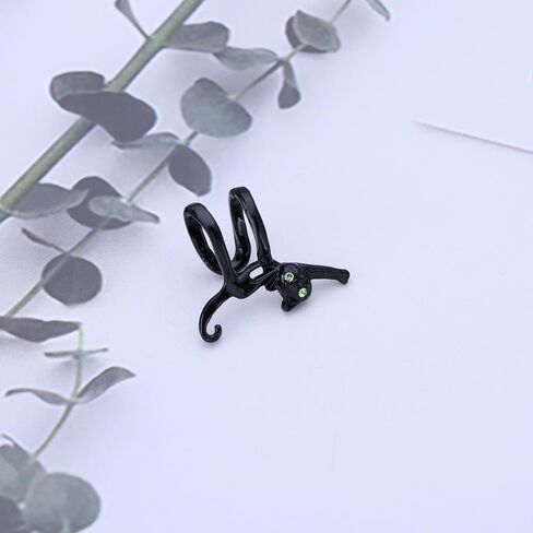 Cat Ear Cuff Earrings Gold Cat Ear Cuff Wrap Earrings Cat Cuff Climber Animal Ear Cartilage Earrings Cute Kitten Non Piercing Crawler Earrings Jewelry for Women in Saudi Arabia