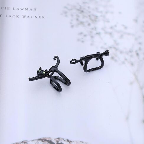 Cat Ear Cuff Earrings Gold Cat Ear Cuff Wrap Earrings Cat Cuff Climber Animal Ear Cartilage Earrings Cute Kitten Non Piercing Crawler Earrings Jewelry for Women in Saudi Arabia