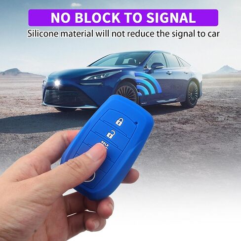 QBUC 2PCS for Toyota Key Fob Cover, Silicone 4 Button Key Case for Toyota 2019+ Land Cruiser 2021-2025 Venza RAV4 Corolla Grand Highlander Tundra Crown 2022-2025Tacoma TRD Corolla SE Camry XSE in Saudi Arabia