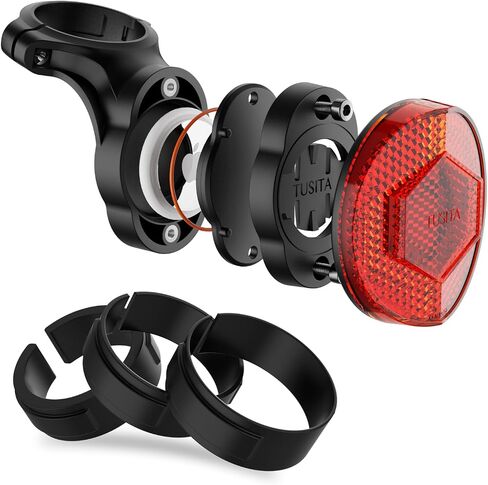 TUSITA Airtag Bike Mount, Hidden Bicycle Seatpost Mount Compatible with Apple Airtags & Garmin Varia, Anti-Theft Air tag GPS Tracker Bike Reflector Holder in Saudi Arabia