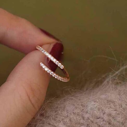 FUNYCHEN Pearls Ring Sterling Silver Rings For Women Freshwater Cultured Pearl Ring With Cubic Zirconia Dainty Stackable Adjustable Open Ring Fashion Statement Jewelry Collection Gifts in Kuwait