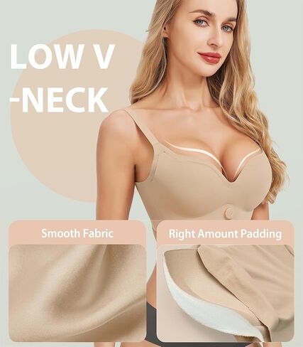 Push Up Bras for Women with Adjustable Band Size Pushup Knob - No Underwire Full Support Wireless Comfortable Add 2 Cups Bras in Saudi Arabia