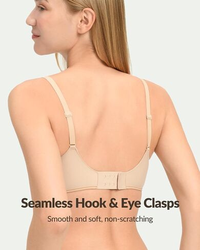 Wireless Bras Full Coverage Supportive Minimizer Bra Smooth Comfort T-Shirt Sleep Bras No Underwire in Saudi Arabia