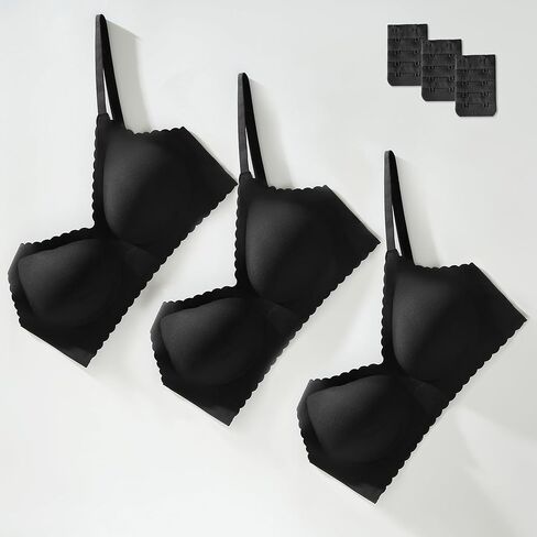 Wireless Seamless Bras for Women with Support - No Wire Push Up Womens Bra - No Underwire Padded Comfort Bralettes in Kuwait