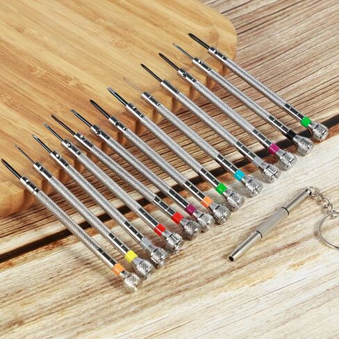 26pcs مجموعة مفك البراغي الدقيقة 0.6-2.0mm صلابة عالية الصلب Micro Cross Screwiver Kit لمشاهدة النظارات المجوهرات الإلكترونية إصلاح in Kuwait