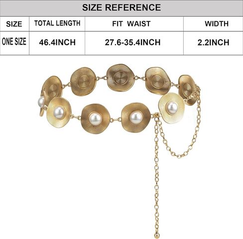 ILuvatar Western Metal Concho Belt for Women Cowgirl Waist Chain for Women Dress Pants Adjustable in Saudi Arabia