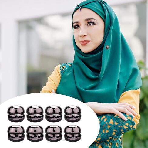 8pcs أزرار دبابيس الحجاب المغناطيسية القوية-مشبك الوشاح المغناطيسي بدون SNAG in Saudi Arabia