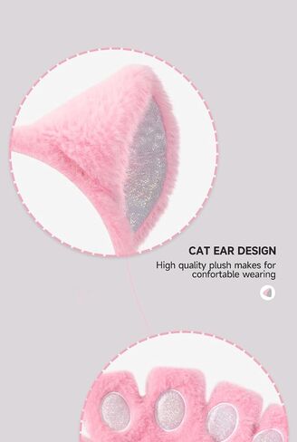 Himine Cat Cosplay Costume With Ears, Tail, Paws, Bow Tie in Kuwait