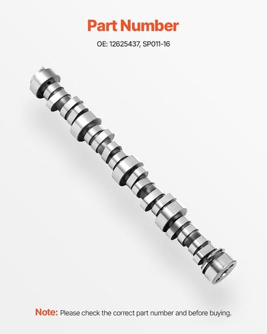 Engine Camshaft, 12625437 SP011-16 Cam Replacement, Compatible with Norris trucks from 1999-2013 GM Gen3/4, LS Truck Engine 4.8L, 5.3L, 6.0L, and 6.2L in Saudi Arabia