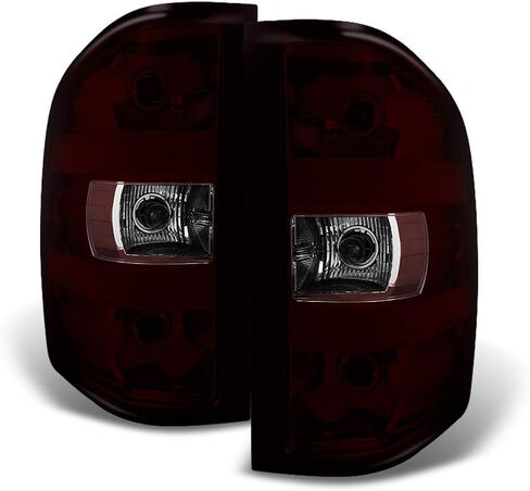 ACANII - For Red Smoked 2007-2013 Chevy Silverado GMC Sierra Tail Lights Lamps Set Left+Right in Saudi Arabia