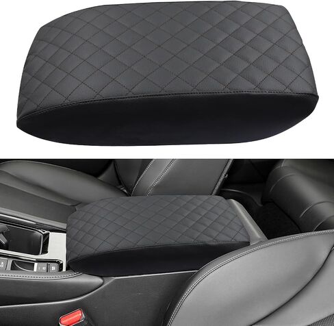 Center Console Armrest Cover for Honda Accord Accessories 2023 2024 2025 Middle Console Pad Armrest Lid Protector Arm Rest Storage Box Cushion Leather Interior Seat Box Case (Black Stitches) in Saudi Arabia