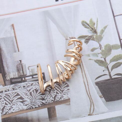 Gothic Large Wrap Cuff Earring Gold Metal Ear Climber Crawler Earring Exaggerated Polished Ear Claw Earring Punk Left Earring Jewelry for Women in Saudi Arabia